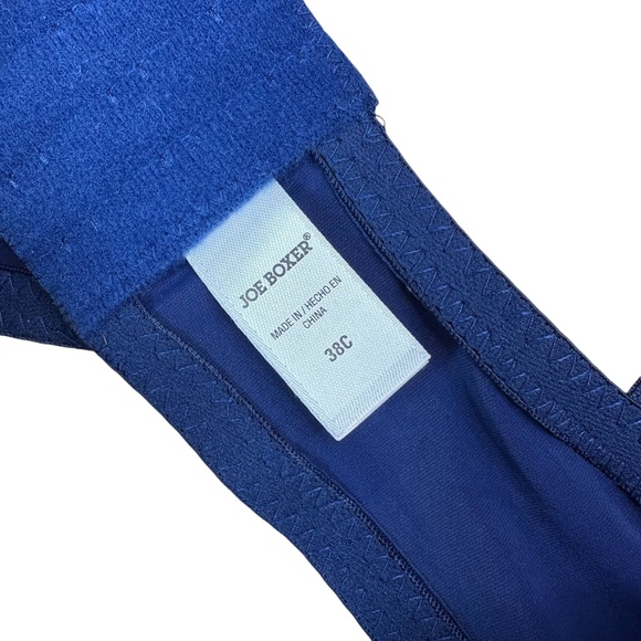 NWT Joe Boxer 2-pack Padded Underwire Push-Up Bras Size 38C Navy Pink - Picture 5 of 8